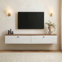Nordure Ligne 160 Soporte para TV Pino Atlántico y Blanco
